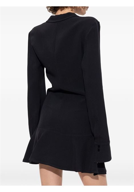 Black embellished ruched-detail mini dress The attico - women THE ATTICO | 251WCA00449ACC001AA100
